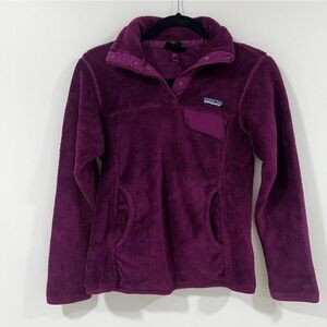 Patagonia Maroon Fleece Burgundy Jacket